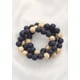 thumbnail image 4 of Pulsera CC Clothing De Cuentas De Madera Y Metal Nude, 4 of 5