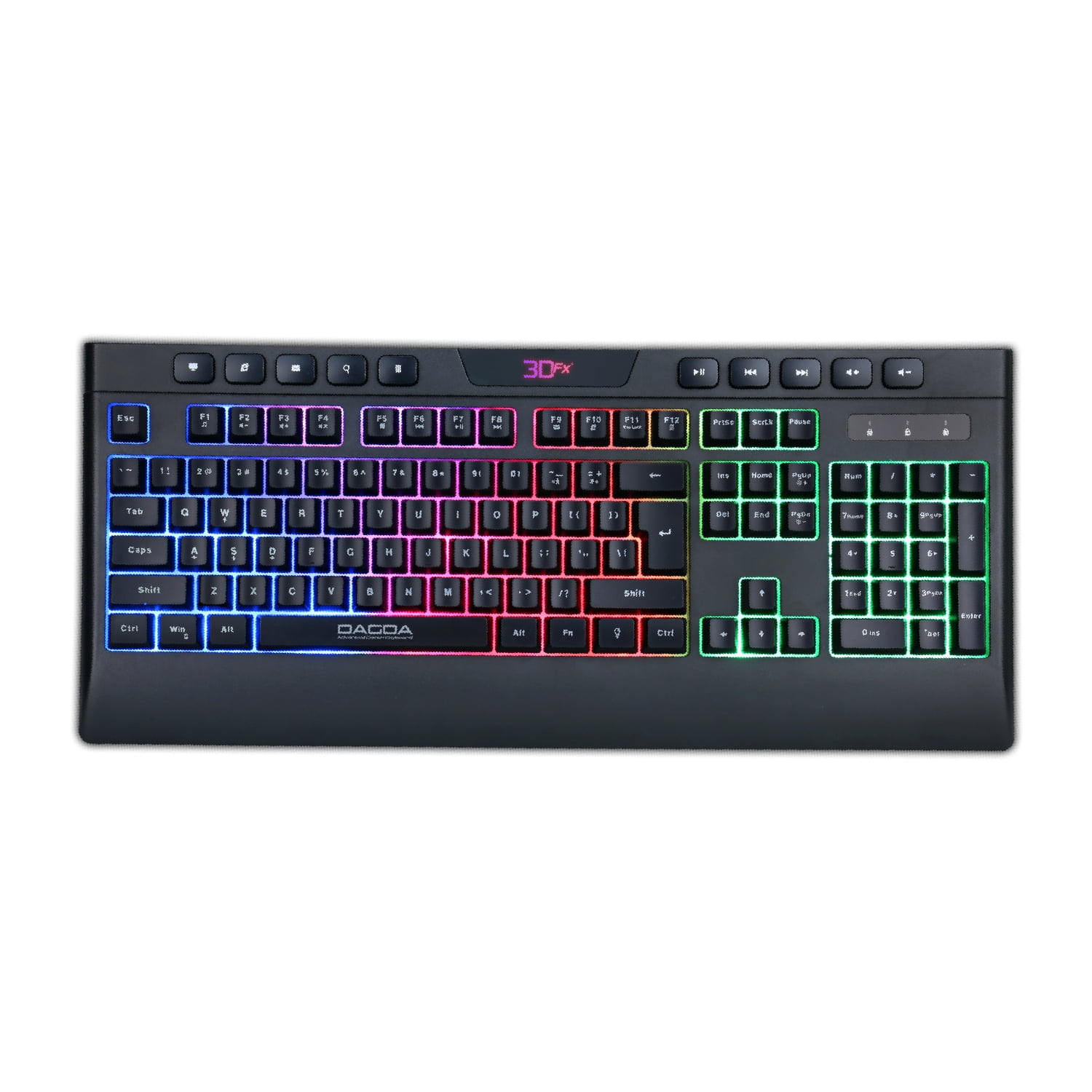 3dfx - Teclado Gamer Dagda Negro