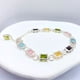 thumbnail image 3 of Pulsera de Plata 925 con Eslabones y Circones de Colores: Elegancia y Brillo, 3 of 4