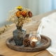 thumbnail image 3 of Candelabro rústico de madera con bandeja - Pequeño plato decorativo de madera para velas de pilar, ideal para cocina, encimera, mesa de centro, organizador, decoración del hogar, centro de mesa de bod, 3 of 7