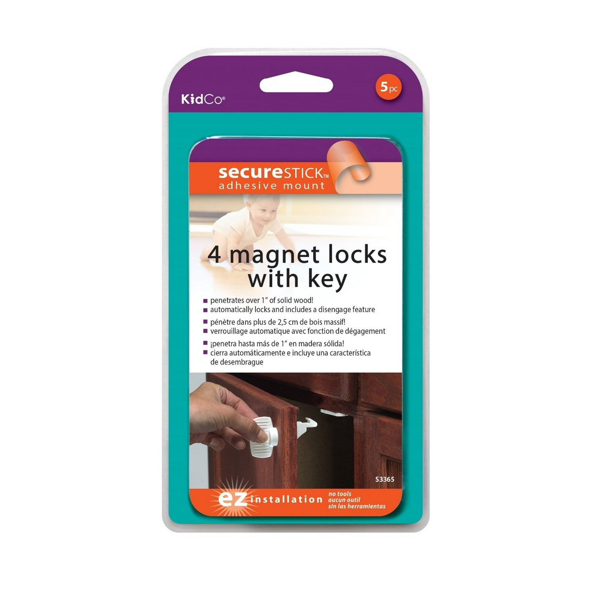 Kidco - Set 4 Bloqueadores Magnéticos Para Puertas