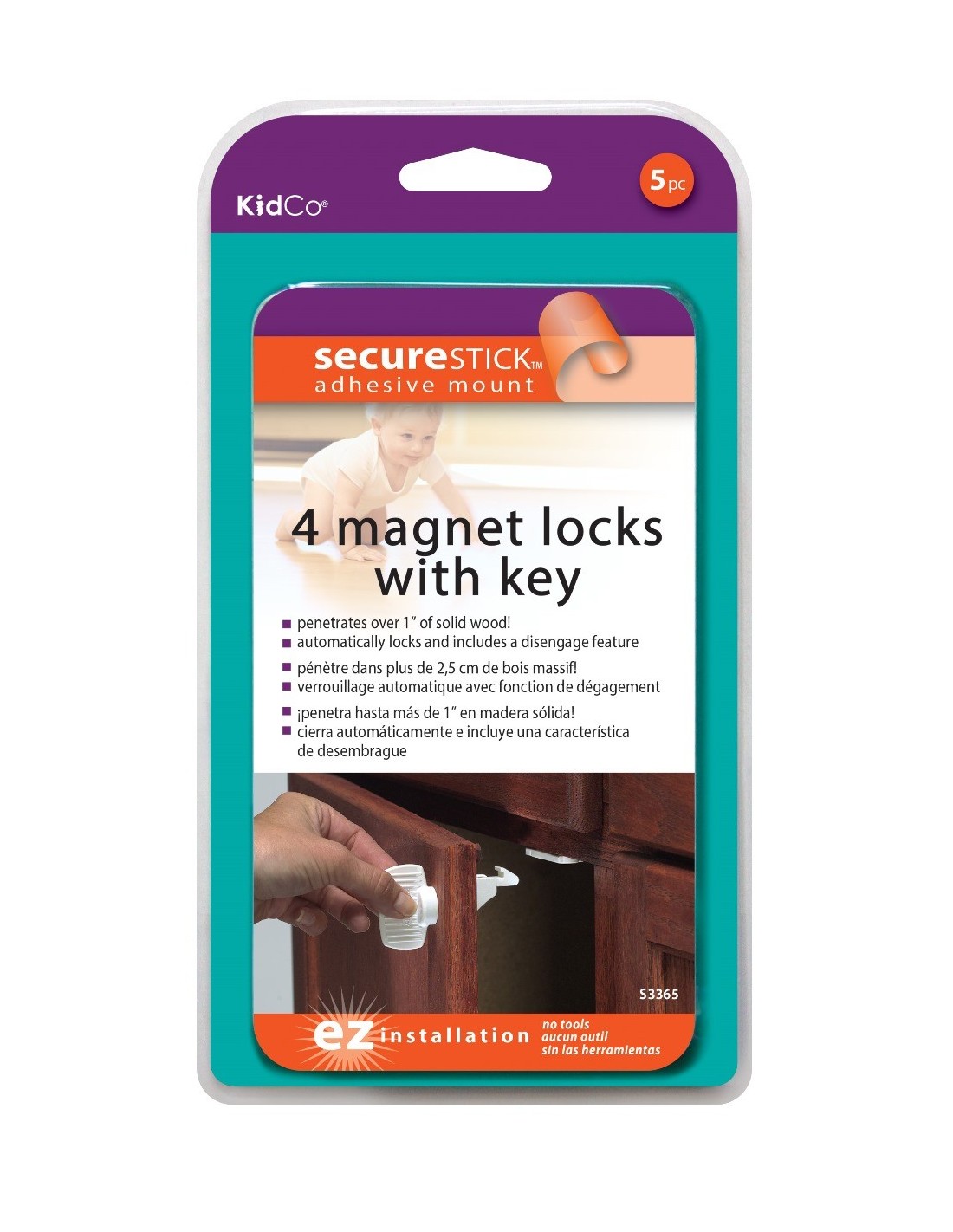 Kidco - Set 4 Bloqueadores Magnéticos Para Puertas