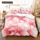 thumbnail image 1 of v1267 Bed Sheets Pink Rose Duvet Cover Set Romantic Themed Valentine's Day Mother's Day Gift Bedding Set Queen King Size Polyester Quilt Cover 3-Piece Bedding Set (1 Duvet Cover + 2 Pillow Shams) Bed, 1 of 5