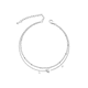 thumbnail image 1 of Tobillera Plateada Con Circonitas y Dije Corazon, 1 of 5