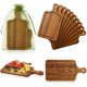 thumbnail image 1 of Set de 10 mini tablas de madera Nuenen de acacia para quesos, 1 of 3