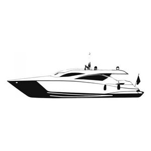Rienda Libre Graphics - Decomural Luxury Speed Boat Sailing Yacht Ws-15327