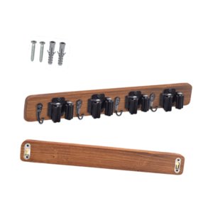 Magideal - Herramienta De Toser De Escobas Y Tope De Herramientas De Madera De Madera Multifuncional De Almacenamiento Rústico Colgador De Trapeador Para Almacén