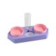 thumbnail image 3 of Cuencos De Puntos Con Dispensador De Agua Juego De Tazones De Comida Húmeda Y Seca Comedero Para Mascotas Bebedero Tres Violeta, 3 of 5