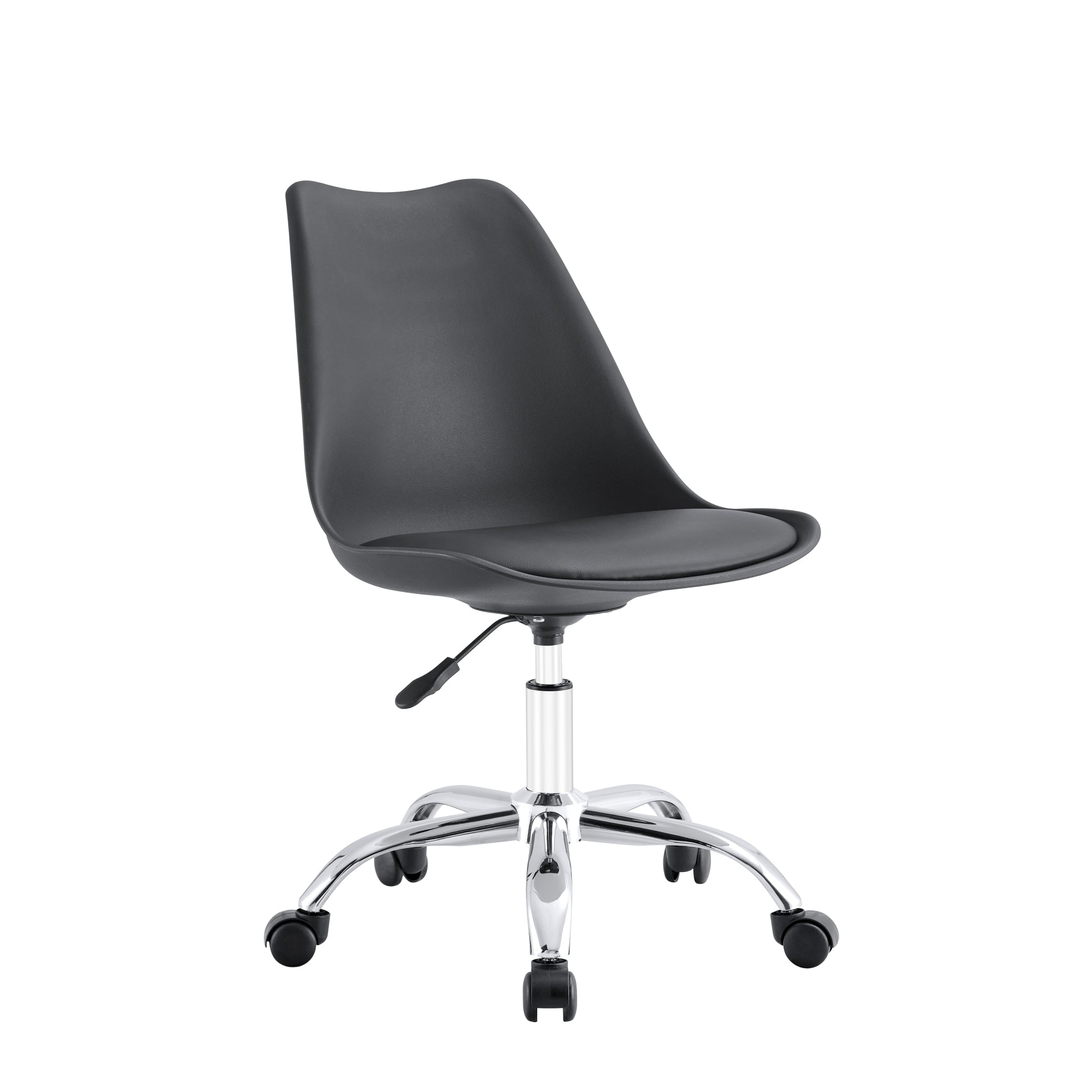 Arthome - Silla De Oficina Ergonómica Shanghai Negra Altura Ajustable