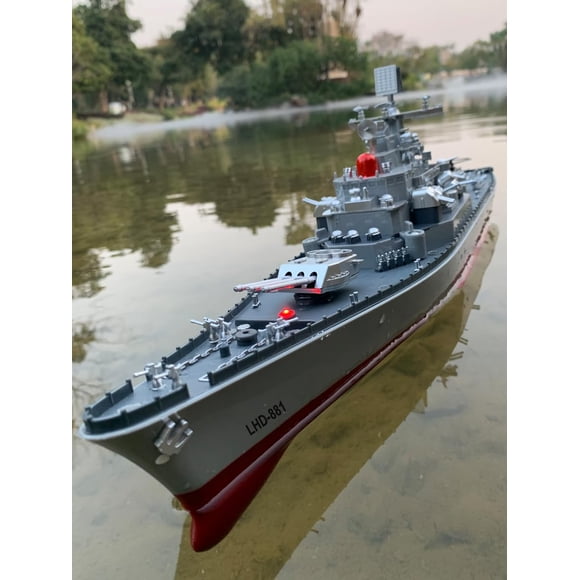 RC Warship Ssccgym 881, 60 cm, 10 km/h, 2,4 GHz, 4WD, escala 1:390
