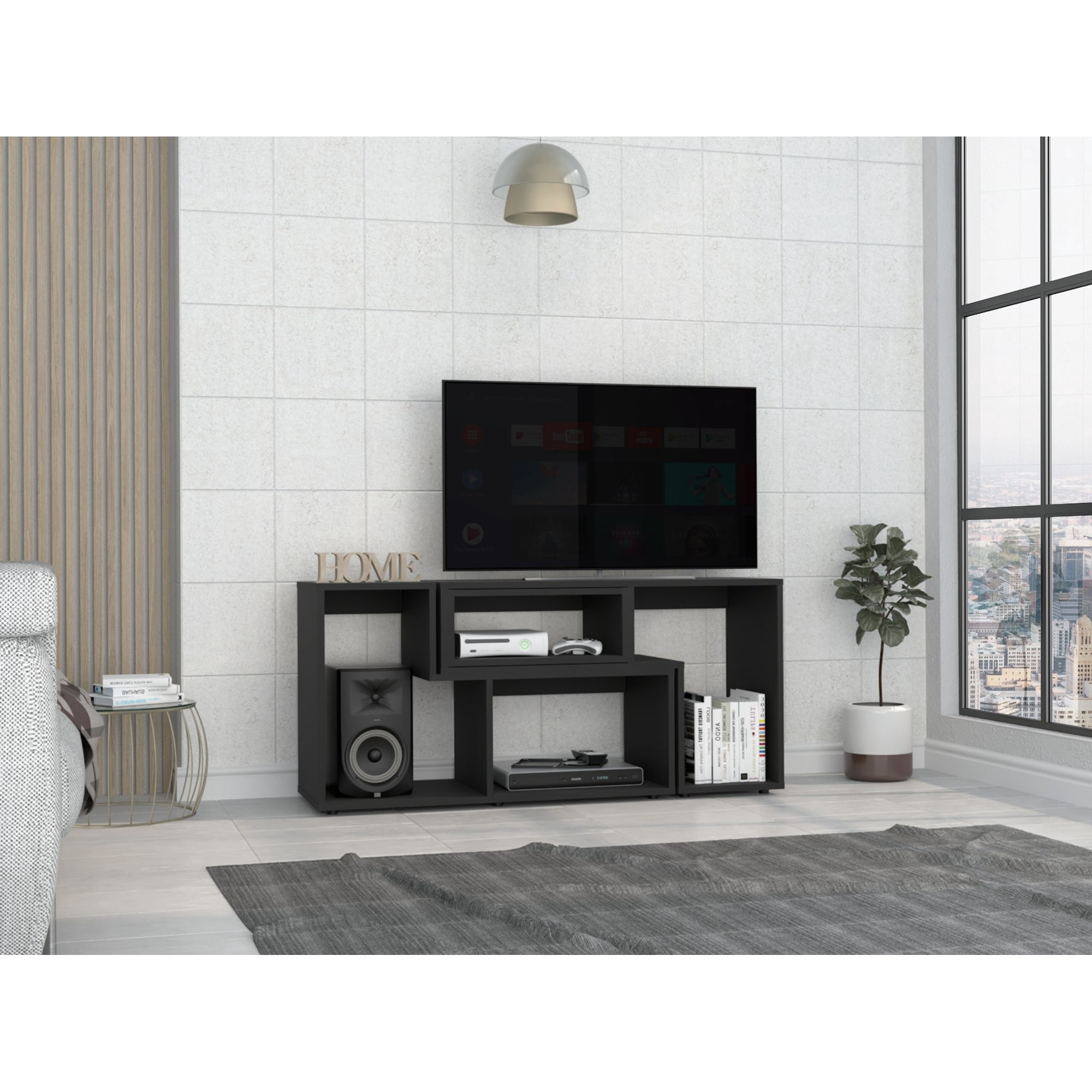 Tuhome - Rack Tv 40" Extensible 120-160 Cm Beijing Wengue