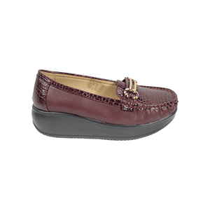 Mocasines Hualunaote Burdeo Mujer H-126 - Talla 38