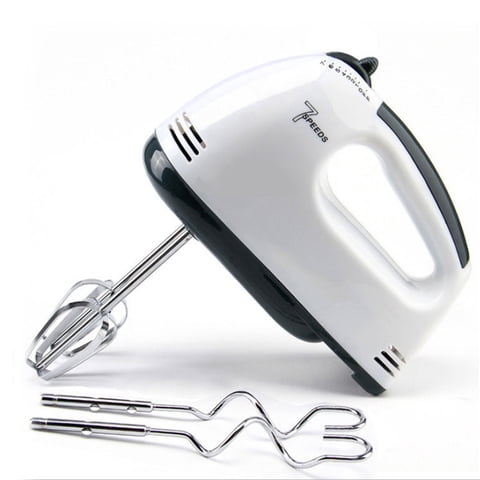 Xusx111 - Mezcladora De Mano Eléctrica, 7 Velocidades De Huevo Y Harina Mezcla Automática Con Batido Para Cocinar Pan, Pastel (18 * 8,3 Cm, Incluye Dos Barras De Mezcla, Dos Barras De Masa)