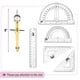 thumbnail image 4 of Set Geometry Mr. Pen, 15 unidades, con brazo oscilante de 15 cm, transportador dorado, 4 of 8