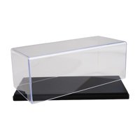 Bothyi - Vitrina De Acrílico Transparente Para Modelos De Coches A Escala 1:43, Protección Para Modelos De Coches Artísticos, Color Negro, 15 X 7,6 X 6,3 Cm