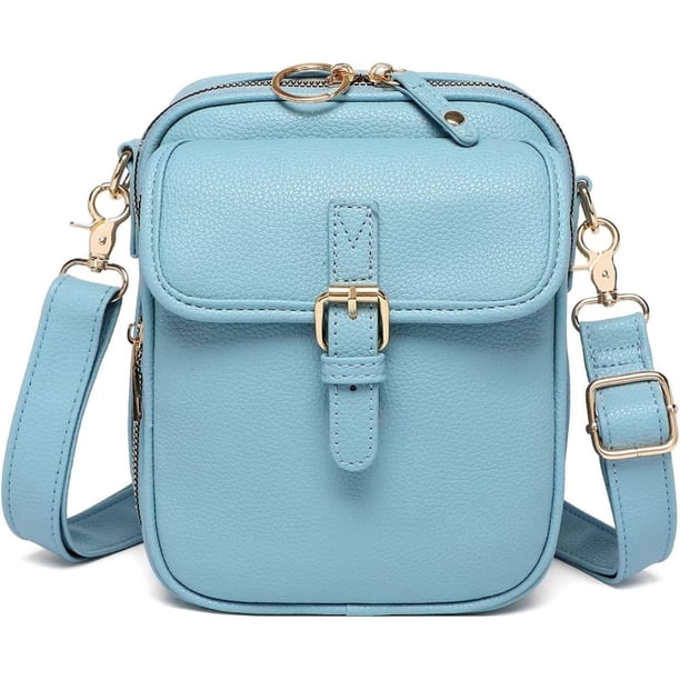Bolso bandolera mujer antirrobo hombro ranuras tarjetas correa ajustable hombro