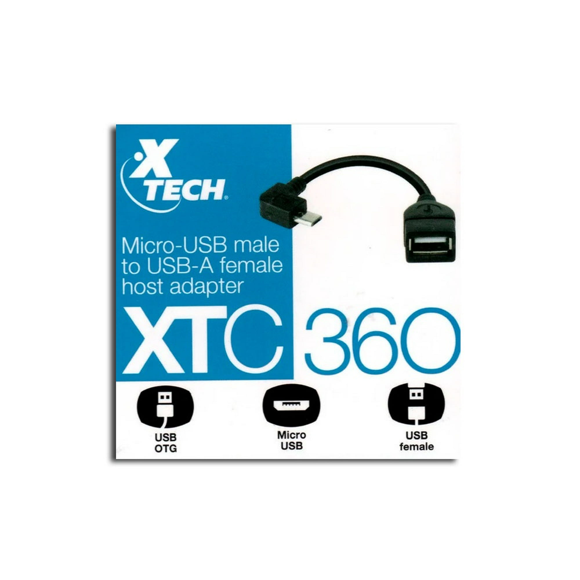 Xtech - Adaptador Usb 2.0 Hembra A Micro-usb Xtc-360