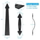 thumbnail image 3 of Magnetic Decorative Garage Door Curb Appeal Faux Bisagras Manijas Kit de Hardware Color Negro Esenciales para el hogar Manija de garaje e imanes de bisagra, 3 of 3