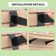 thumbnail image 4 of Soporte para Slatwall APOCHON 40 cm Pack de 14 unidades Metal Negro, 4 of 6