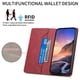 thumbnail image 3 of Funda tipo cartera con bloqueo RFID para Xiaomi 15 Ultra Con tapa abatible, portatarjetas, cierre magnético, TPU y soporte Rojo, 3 of 6