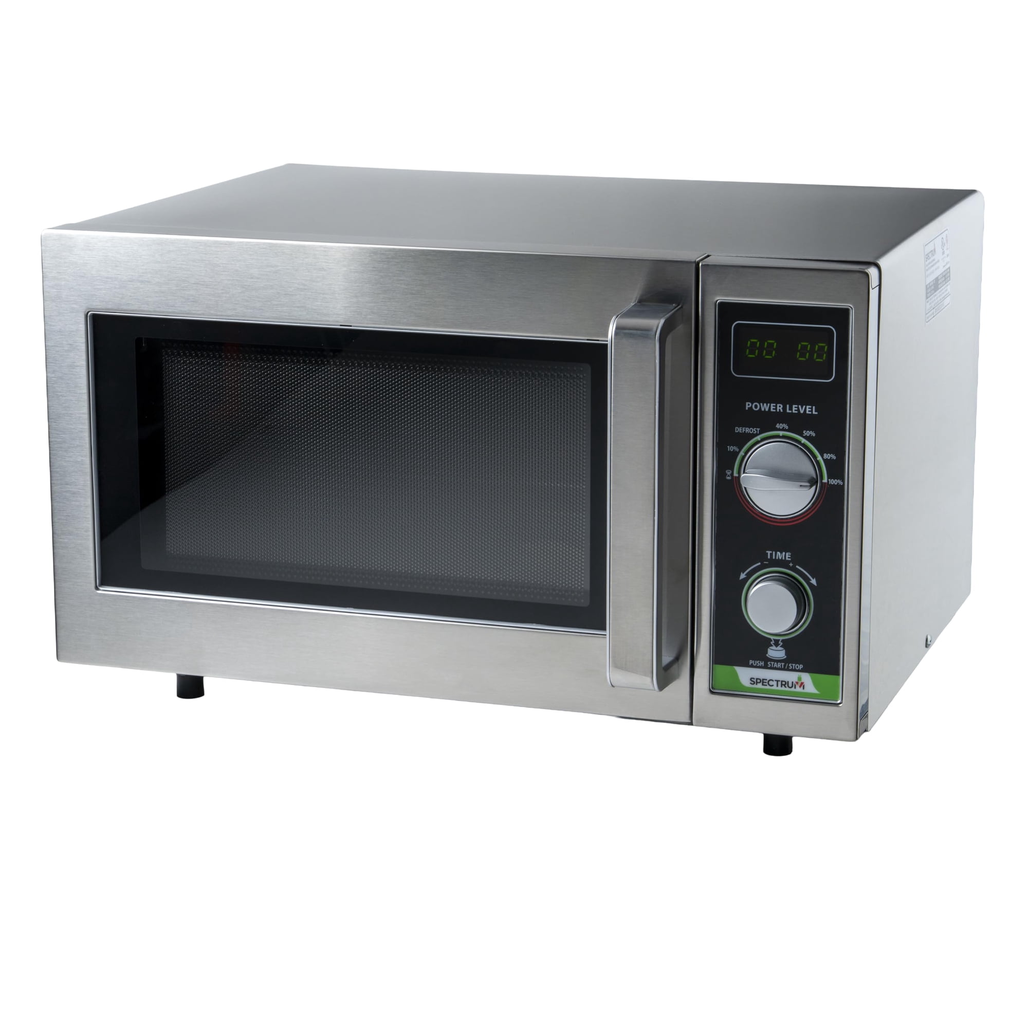 Microondas Winco De Acero Inoxidable De Grado Comercial De 1000 W Y 25 L