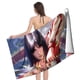 thumbnail image 4 of Princesa Mulan Toalla de playa de secado rápido con diseño temático, regalo para mujeres y niñas, ideal para cumpleaños, fans, amantes de la música, uso en la playa o al aire libre, 78 × 160 cm, 4 of 6