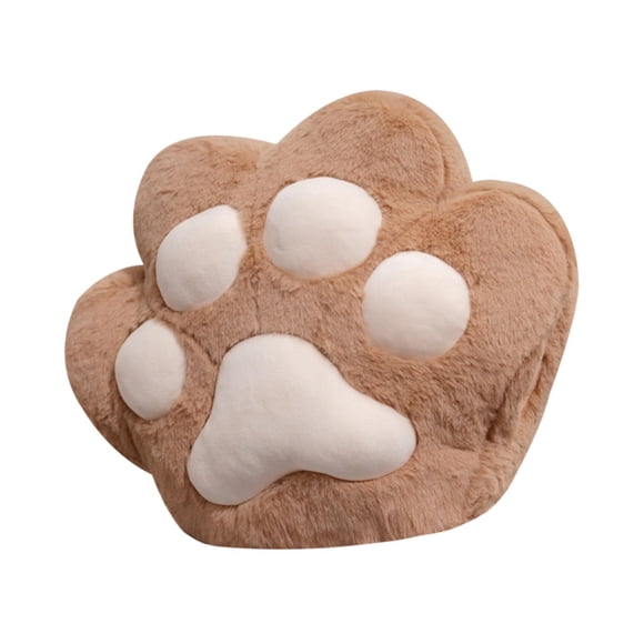 Manta De Almohada Con Forma De Pata De Gato, Bonito Regalo, Conjunto De Almohada Para La Siesta Para Dormitorio, Hogar, Avión, Marrón Oscuro