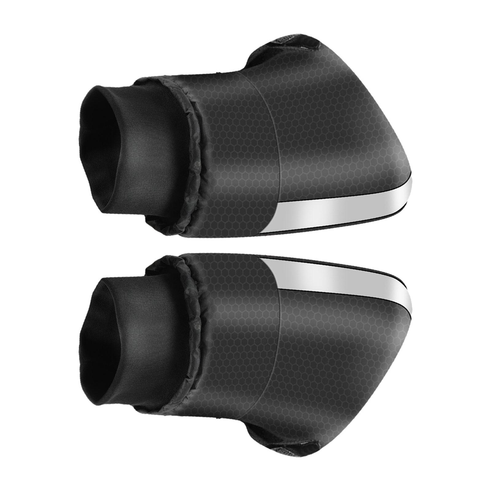 Ioensy - Manguitos Para Manillar De Motocicleta, Manoplas Calentadoras, Protector De Manos, Orejeras Para Atv L, Negro