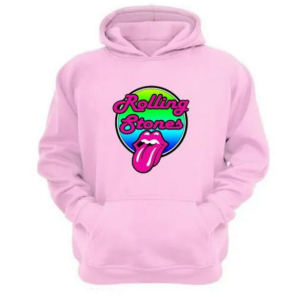 Polerón Canguro The Rolling Stones Rosa Talla L Unisex