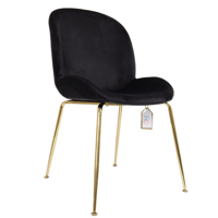 Oh! Mi Hogar ® - Silla Berta Velvet Base Dorada