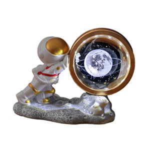 Ioensy - Lámpara De Mesa Decorativa Con Luz Nocturna De Bola De Cristal 3D Para Dormitorio, Escritorio, Cumpleaños, Estilo C