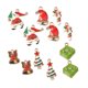 thumbnail image 4 of 12 piezas de diamantes de imitación mixta esmalte de la navidad encantos colgante diy joyería artesanía, 4 of 5