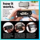 thumbnail image 2 of Kit de sello de goma ExcelMark A2359-DIY autoinker negro, 2 of 7