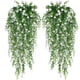 thumbnail image 1 of Flores colgantes artificiales, 2 piezas falsas flores de la vid de eucalipto faux flor verde guirnalda plantas de plástico para interior al aire libre jardín de la pared boda decoración de l, 1 of 3