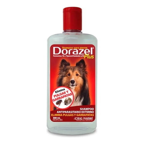 Drag Pharma - Dorazel Plus Shampoo Antiparasitario Para Perros 300Ml N/A