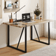 thumbnail image 3 of Rustic Industrial Rectangular Wood Dining Table For 4-6 Person, With 1.5" Thick Engineered Wood color Tabletop and Black Metal Legs,Desk For Kitchen Dining Living Room, 55.1" x 31.4"x 29.9"1529W115172, 3 of 3