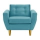 thumbnail image 1 of Sofa Bote 1c Felpa 01 Turquesa, 1 of 6