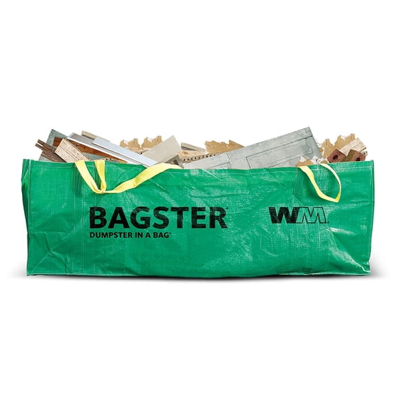 Bolsa de basura WM Waste Management de 3 m³ de capacidad para 1500 kg, color verde