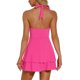 thumbnail image 3 of INSPIRE CHIC Vestido Halter para Mujer Escote en V Profundo Sin Espalda Vestido de Fiesta en Capas Mini Vestidos Rosa Fucsia XL, 3 of 5