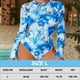 thumbnail image 2 of Traje de baño de una pieza con camiseta de manga larga y protección contra erupciones para mujer, 2 of 7