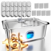 Fuente De Agua Para Perros Mailofy 16L De Acero Inoxidable Para Perros Grandes