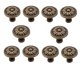 thumbnail image 4 of Perilla tirador para gabinete bnafes de metal con forma de flor, tono bronce, paquete de 10, 4 of 7