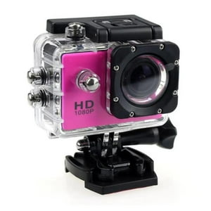 Clickdescuento - Camara Deportiva Sumergible 4K Full Hd Fucsia Fucsia