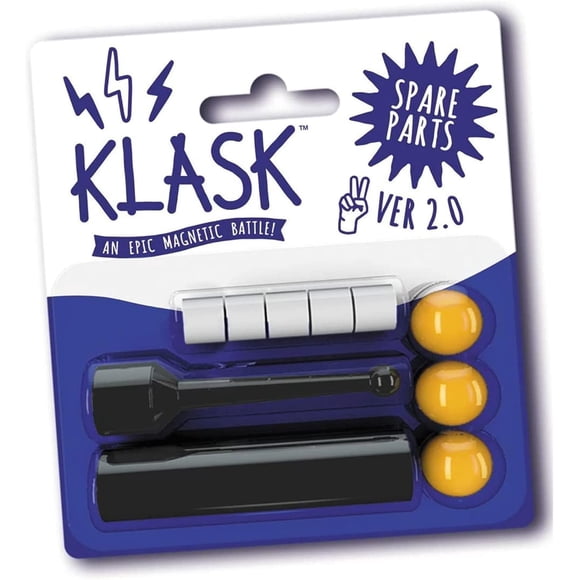Set de piezas de repuesto para KLASK Game 2.0: imanes blancos, bolas, delantero