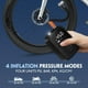 thumbnail image 3 of Compresor de aire portátil, minibomba eléctrica de 3600 mAh y 150 PSI para bicicleta con pantalla LCD digital, 4 modos, recargable, para bicicletas, motocicletas, scooters y globos., 3 of 5