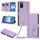 thumbnail image 1 of Funda Cartera Trébol para Samsung Galaxy S20 con Ranuras Tarjetas y Carga Inalámbrica Morado claro, 1 of 6