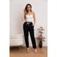thumbnail image 2 of Pantalón Mujer Semi Pitillo Algodón Tipo Lino Tiro Alto 7004, 2 of 4