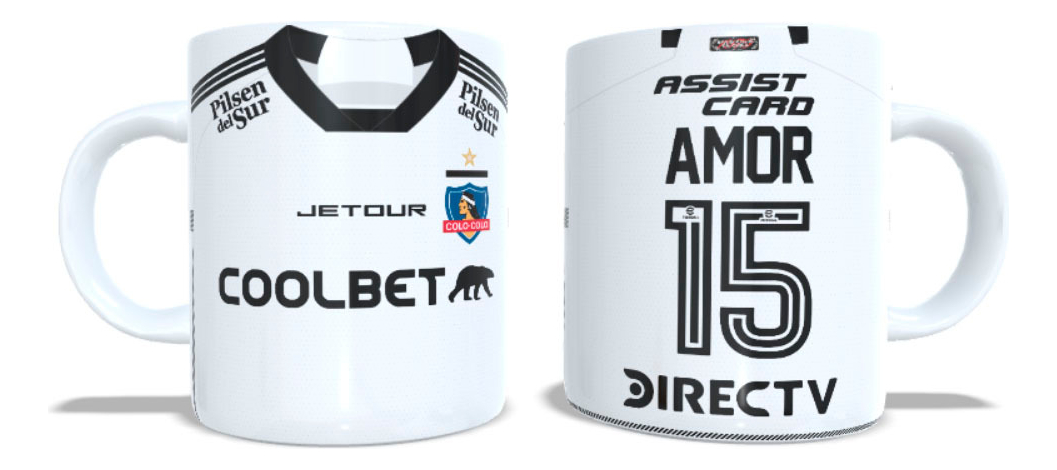 Arumistorechile - Tazon Taza + Porta Vaso Colocolo 2024 Emiliano Amor