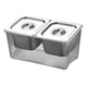 thumbnail image 1 of Carrito Para Condimentos Refrigerados, Compartimentos Extraíbles Para Bares, Tiendas De Té Con Leche, 2 Compartimentos, 1 of 5