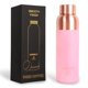 thumbnail image 1 of Botella COPPER LIFE 1000 ml con agarre de silicona rosa, 1 of 2